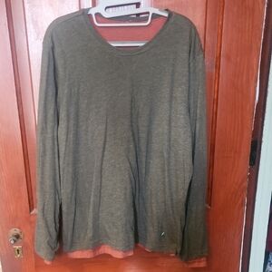 Men's Olive Green Long Sleeve Shirt